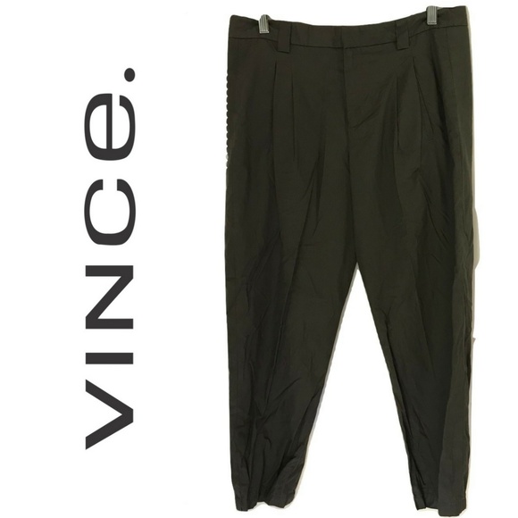 Vince Pants - Vince Size 8 Gray Jogger Pants Classic Rise Solid